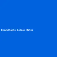 Exorbitante Leinen-M&uuml;tze