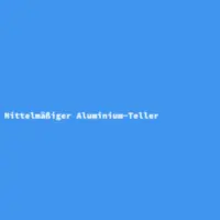 Mittelm&auml;&szlig;iger Aluminium-Teller