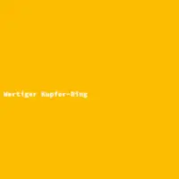 Wertiger Kupfer-Ring