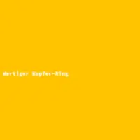 Wertiger Kupfer-Ring