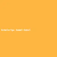 Schmierige Gummi-Gabel