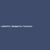 Lebhafte Baumwolle-Tastatur
