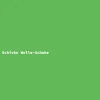 Schicke Wolle-Schuhe