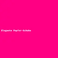 Elegante Papier-Schuhe