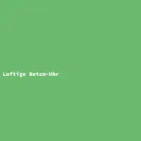 Luftige Beton-Uhr