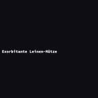 Exorbitante Leinen-M&uuml;tze