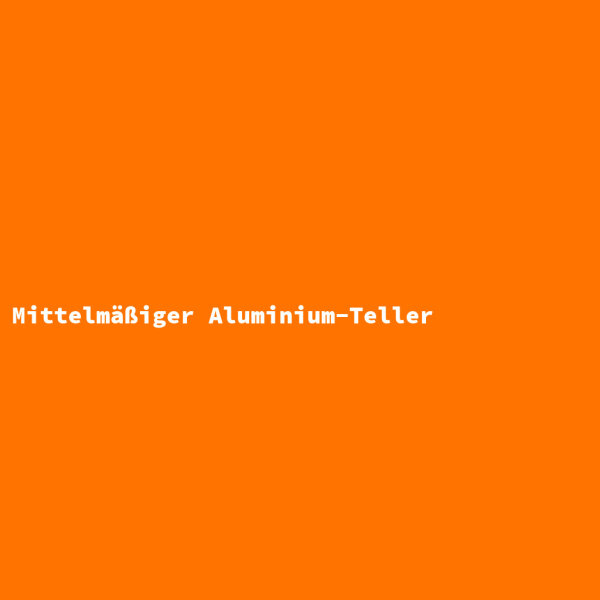 Mittelm&auml;&szlig;iger Aluminium-Teller