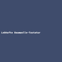 Lebhafte Baumwolle-Tastatur