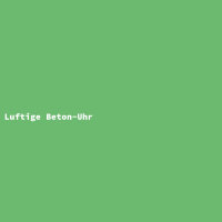 Luftige Beton-Uhr