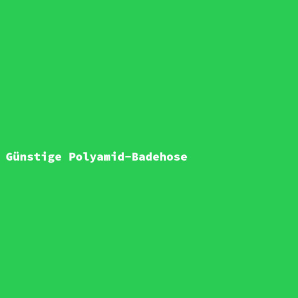 G&uuml;nstige Polyamid-Badehose